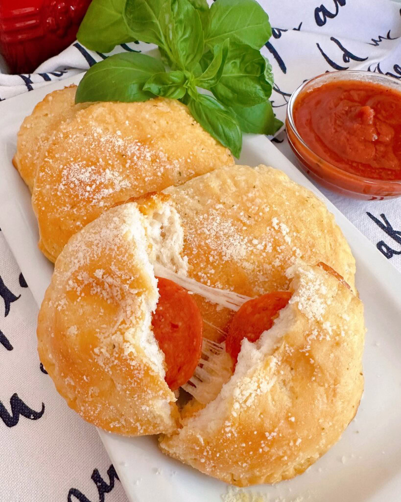 Pepperoni Biscuit Pizzas.