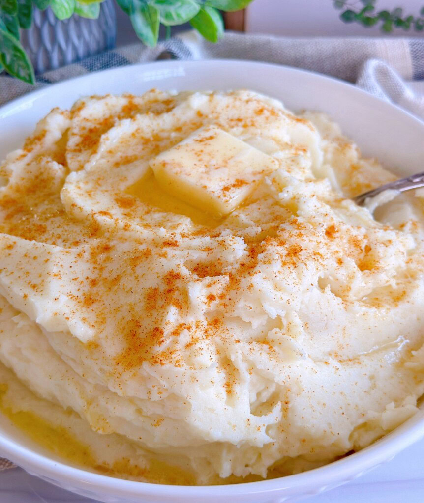 Bowl full of Mashed Potatoes.