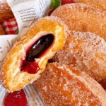 Fried Hand Pie with Fruit Filling exposed.