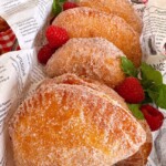 Fruit Filled hand pies with cinnamon sugar coating.