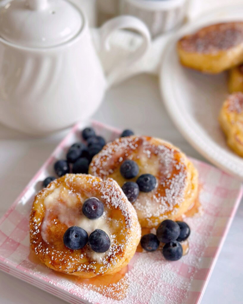 Biscuit French Toast with fresh berries.