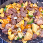 Finished Dish in the grill basket.